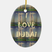 I Liebe Dubai Keramikornament (Vorne)