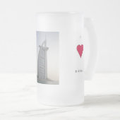 I Liebe Dubai Mattglas Bierglas (VorderseiteRechts)