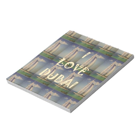 I Liebe Dubai Notizblock (Rotiert)