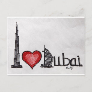 I Liebe Dubai Postkarte