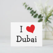 I Liebe Dubai Postkarte (Stehend Vorderseite)