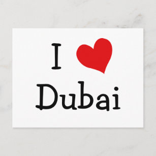 I Liebe Dubai Postkarte