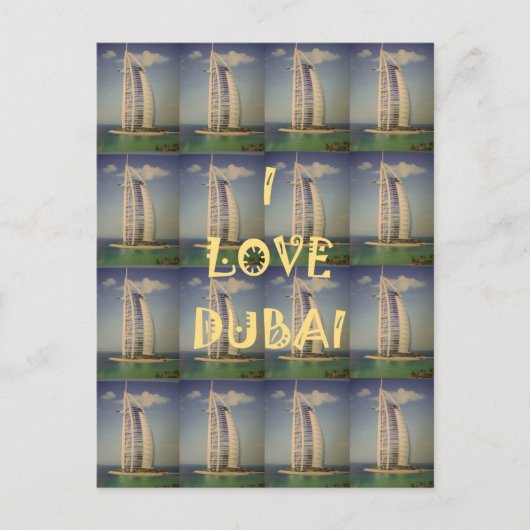 I Liebe Dubai Postkarte (Vorderseite)