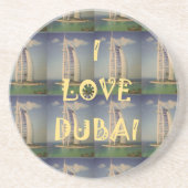 I Liebe Dubai Sandstein Untersetzer (Vorne)