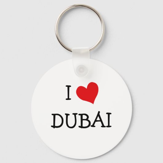 I LIEBE DUBAI SCHLÜSSELANHÄNGER (Vorderseite)