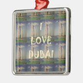 I Liebe Dubai Silbernes Ornament (Links)