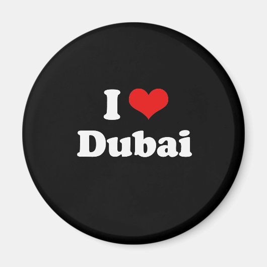 I Liebe Dubai Tshirt Magnet (Vorne)
