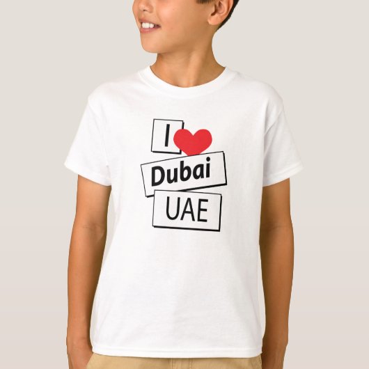 I Liebe Dubai UAE T-Shirt (Vorderseite)