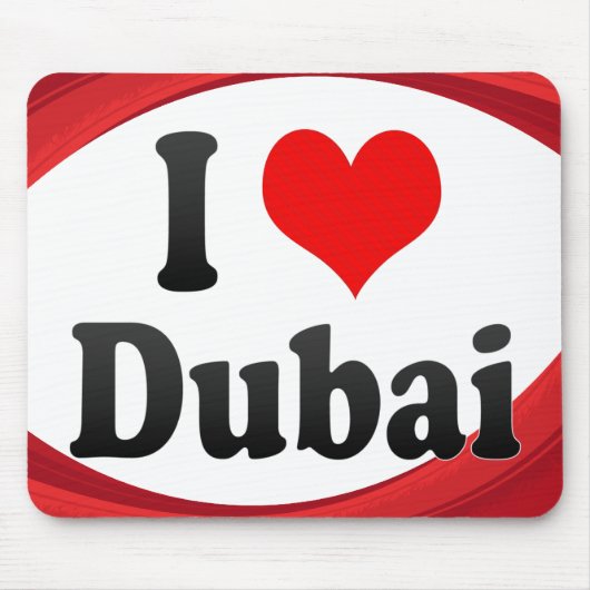 I Liebe Dubai, United Arab Emirates Mousepad (Vorne)