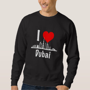 I Liebe Dubai VAE Vereinigte Arabische Emirate Wol Sweatshirt