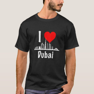 I Liebe Dubai VAE Vereinigte Arabische Emirate Wol T-Shirt