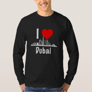 I Liebe Dubai VAE Vereinigte Arabische Emirate Wol T-Shirt