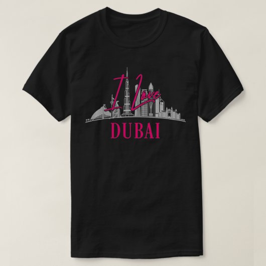 I Liebe Dubai Vereinigte Arabische Emirate UAE Cit T-Shirt (Design vorne)