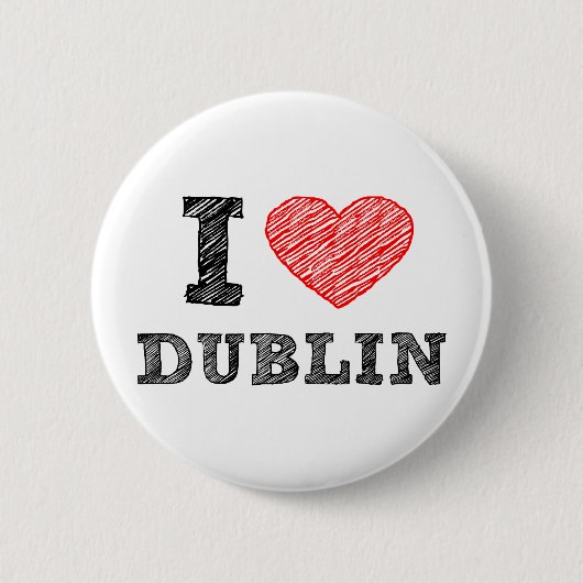 I Liebe Dublin Button (Vorderseite)