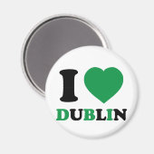 I Liebe Dublin Magnet (Vorderseite/Rückseite)