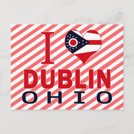 I Liebe Dublin, Ohio Postkarte (Vorderseite)