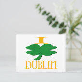I Liebe Dublin Postkarte (Stehend Vorderseite)
