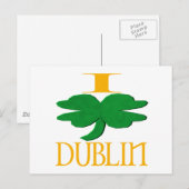 I Liebe Dublin Postkarte (Vorne/Hinten)