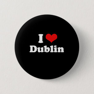 I Liebe Dublin Tshirt White Tshirt Button