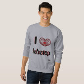 I Liebe Dubstep Sweatshirt (Vorne ganz)