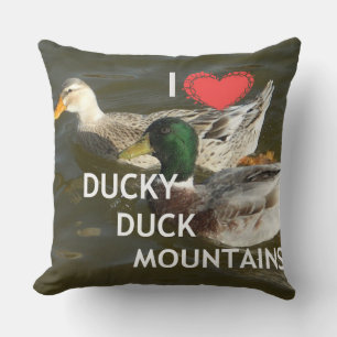 I Liebe Duck Duck Mountain Pillows Kissen
