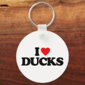 I LIEBE DUCKS SCHLÜSSELANHÄNGER (Vorderseite)