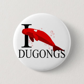 I Liebe Dugongs Knöpfe Button