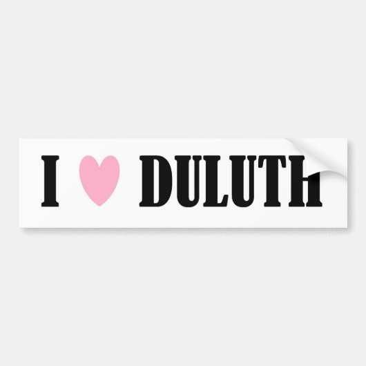 I LIEBE-DULUTH-AUTOAUFKLEBER AUTOAUFKLEBER (Vorne)