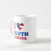 I Liebe Duluth, Georgia Kaffeetasse (Vorderseite Links)