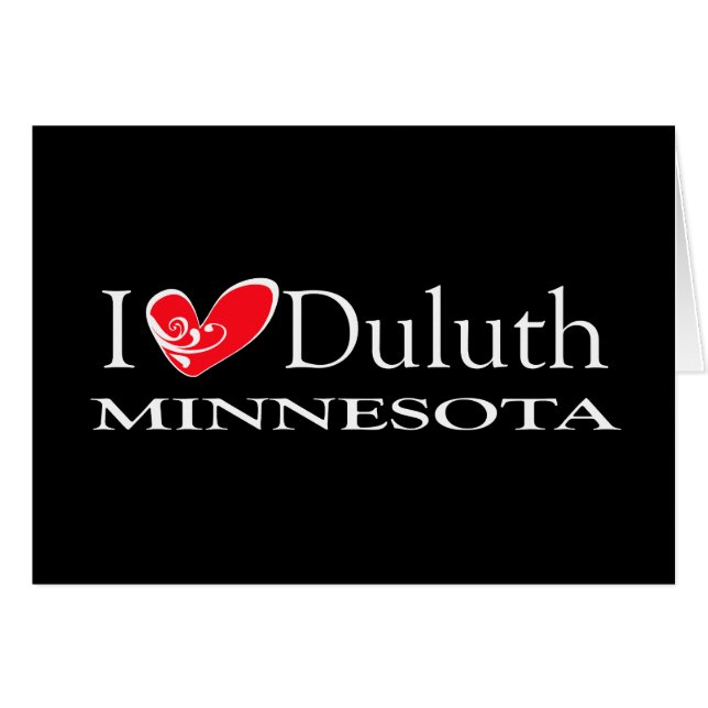 I Liebe Duluth Minnesota (Vorderseite (Horizontal))