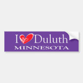 I Liebe Duluth Minnesota Autoaufkleber (Vorne)
