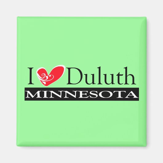 I Liebe Duluth Minnesota Magnet (Vorne)