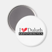 I Liebe Duluth Minnesota Magnet (Vorderseite/Rückseite)