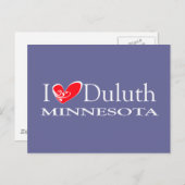 I Liebe Duluth Minnesota Postkarte (Vorne/Hinten)