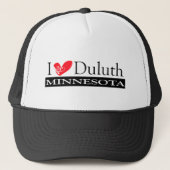 I Liebe Duluth Minnesota Truckerkappe (Vorderseite)