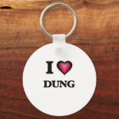 I Liebe Dung Schlüsselanhänger (Vorderseite)