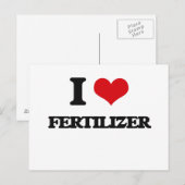 I Liebe Dünger Postkarte (Vorne/Hinten)
