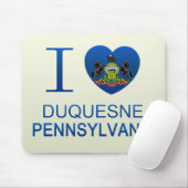 I Liebe Duquesne, PA Mousepad (Mit Mouse)