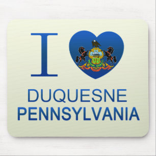 I Liebe Duquesne, PA Mousepad