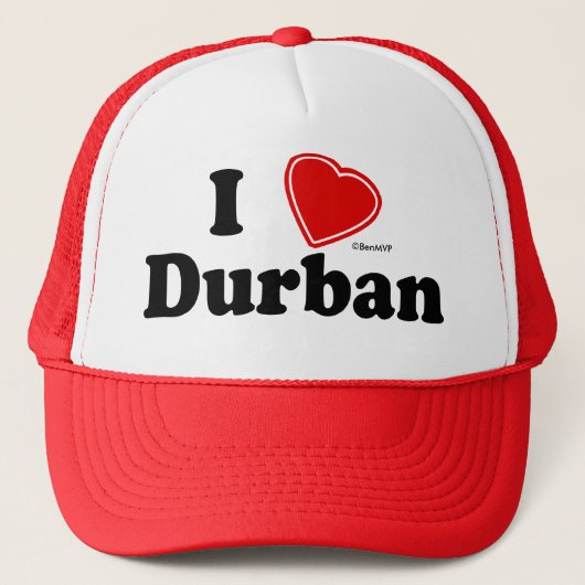 I Liebe Durban Truckerkappe (Vorderseite)