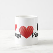 I Liebe-Durchdringen Kaffeetasse (Mittel)