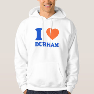 I Liebe Durham Heart NC Bull City Gift Hoodie
