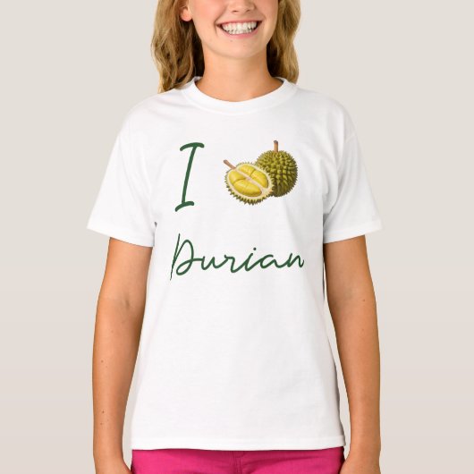 I Liebe Durian T-Shirt (Vorderseite)