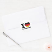 I Liebe Dusseldorf Runder Aufkleber (Umschlag)