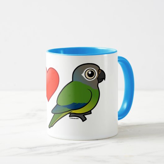 I Liebe Düster-köpfiges Conures Tasse (VorderseiteRechts)