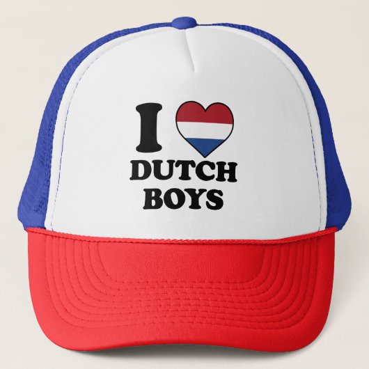 I Liebe Dutch Boys Truckerkappe (Vorderseite)