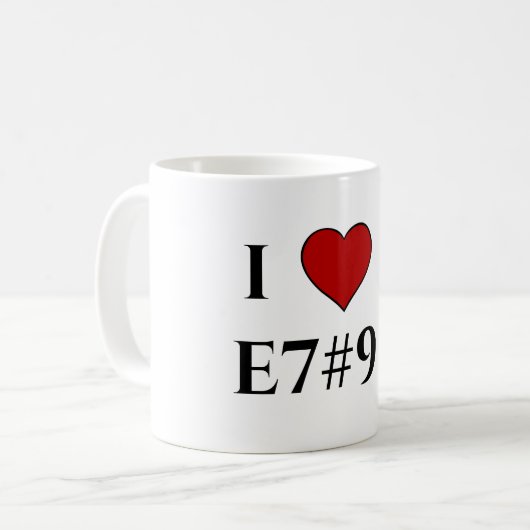 I Liebe E7#9 Kaffeetasse (Vorderseite Links)