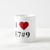 I Liebe E7#9 Kaffeetasse (Mittel)