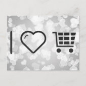 I Liebe E-Commerce Carts Postkarte (Vorderseite)