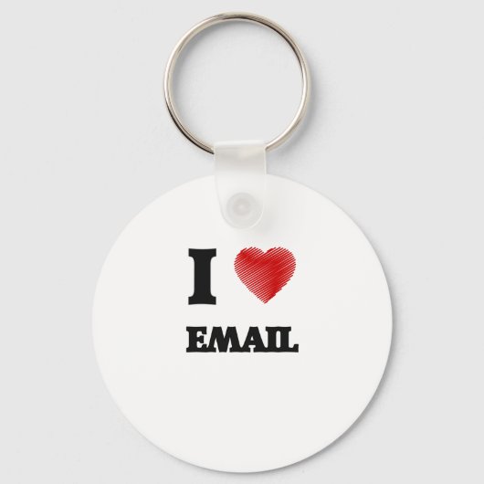 I Liebe E-MAIL Schlüsselanhänger (Vorderseite)